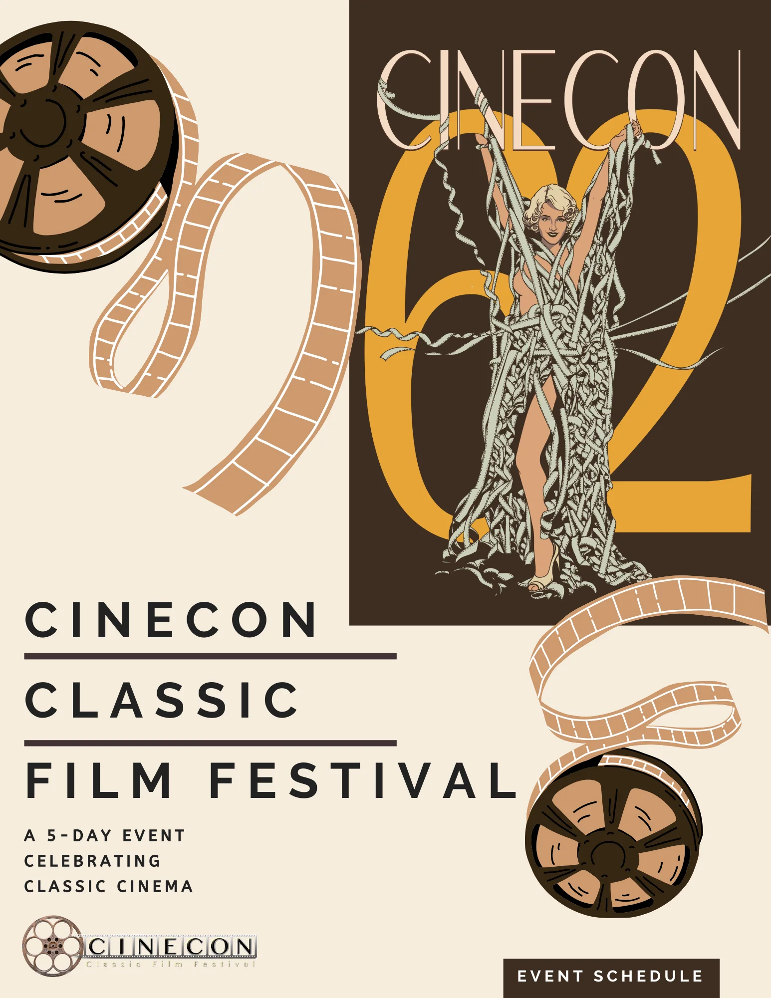 Cinecon 62 Schedule Cover
